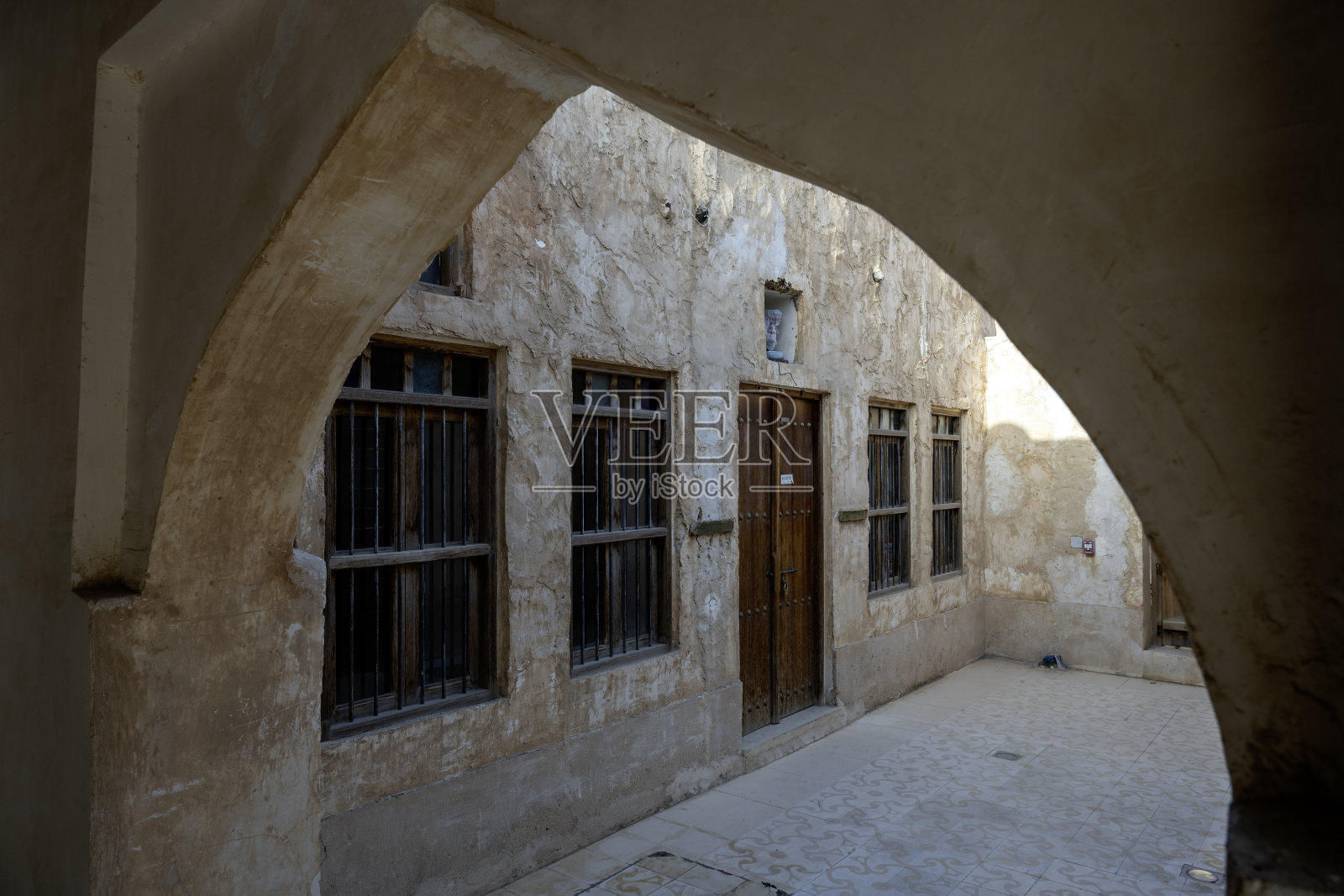 Wakrah集市上的老建筑照片摄影图片