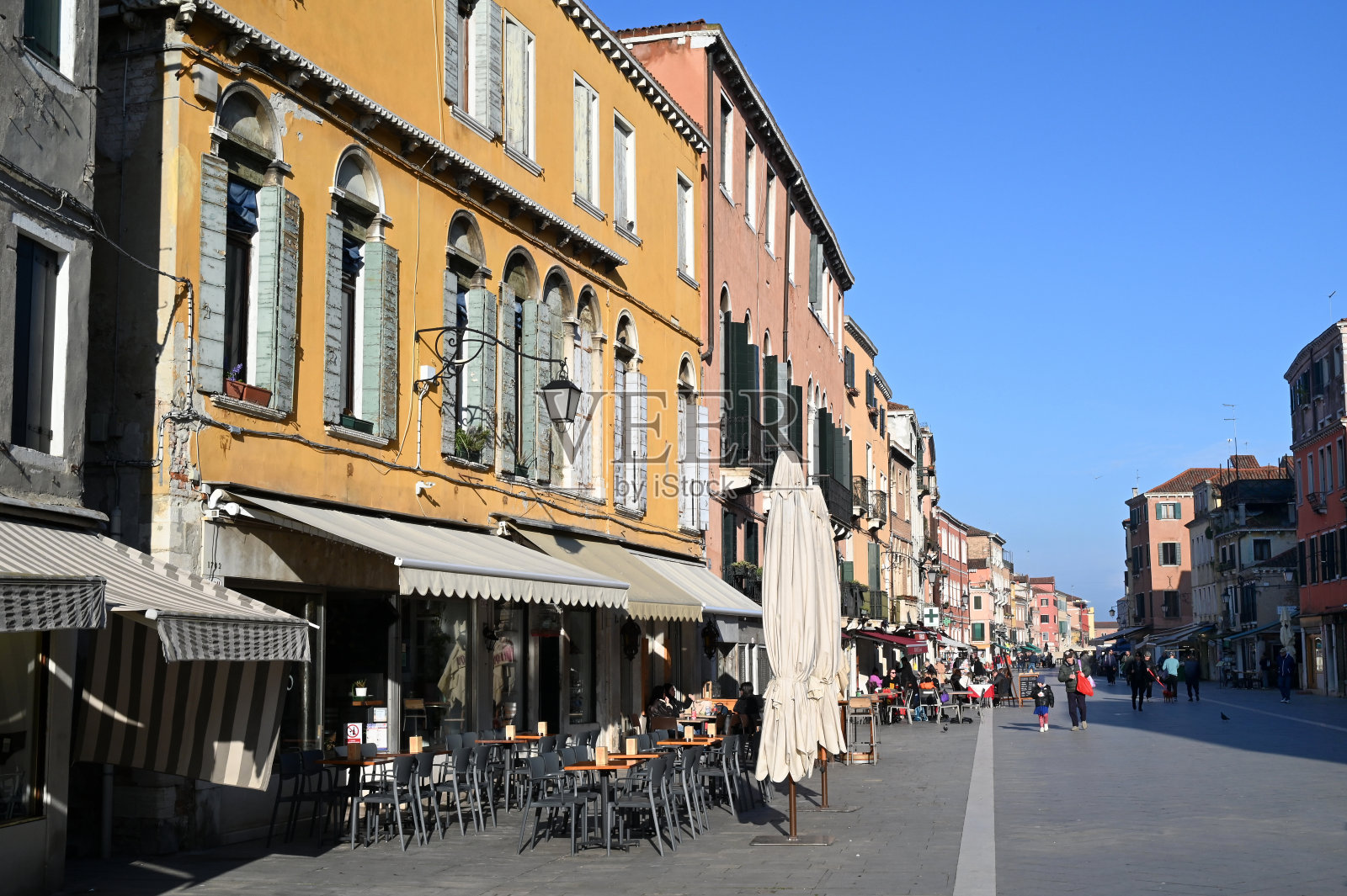 威尼斯的加里波第大街照片摄影图片