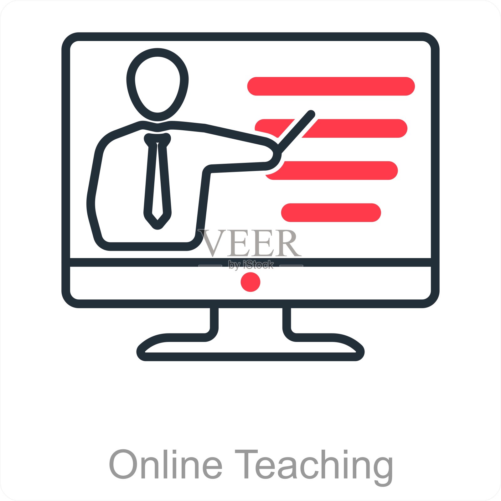 网上教学插画图片素材