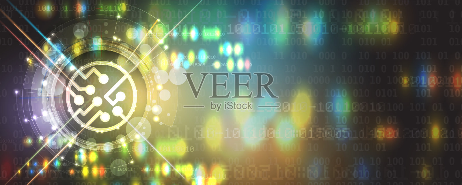 人工智能。云计算。机器学习。技术网络背景。虚拟概念未来背景插画图片素材