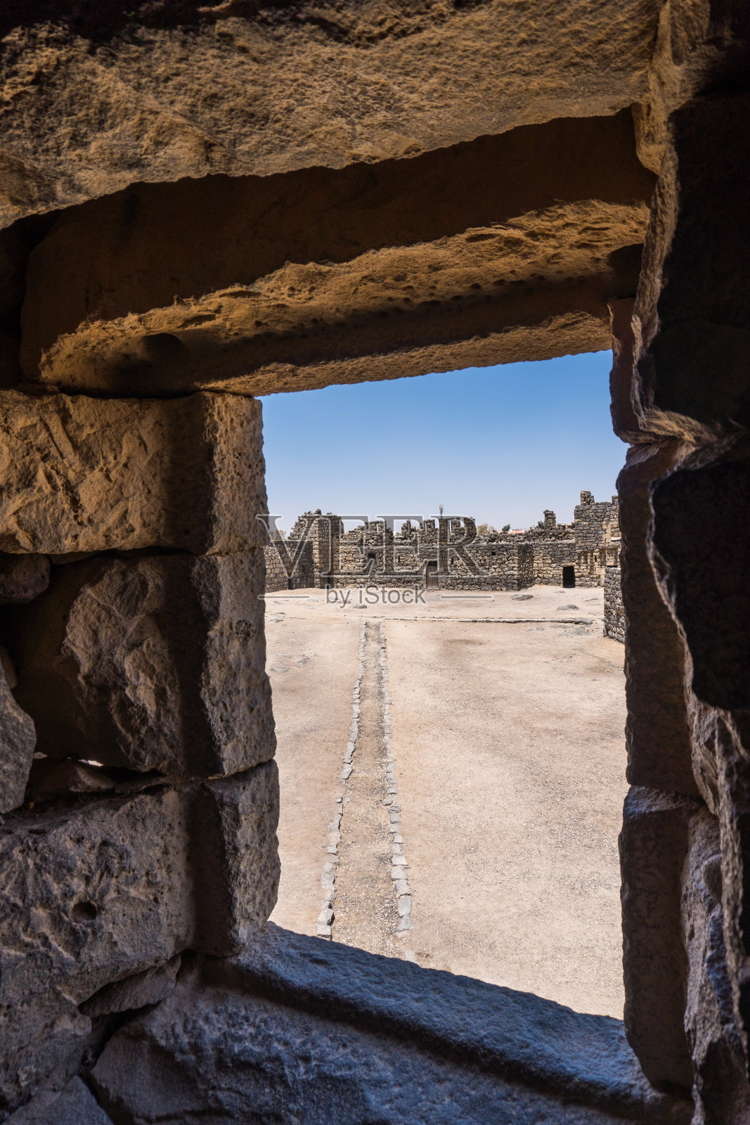 约旦阿兹拉克城堡照片摄影图片