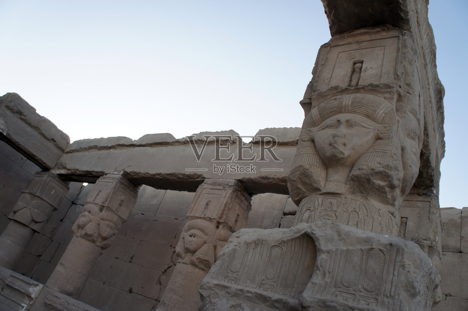 埃及丹德拉哈托尔神庙照片摄影图片