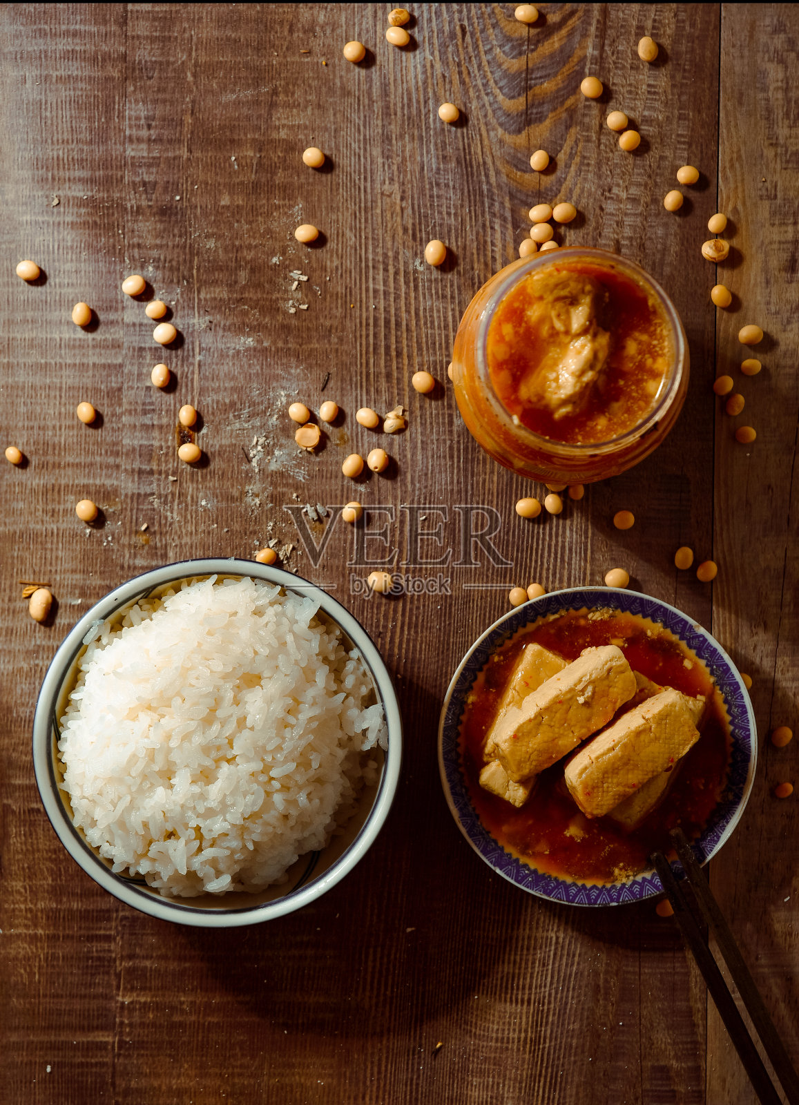 治愈的bean。发酵大豆。越南菜照片摄影图片