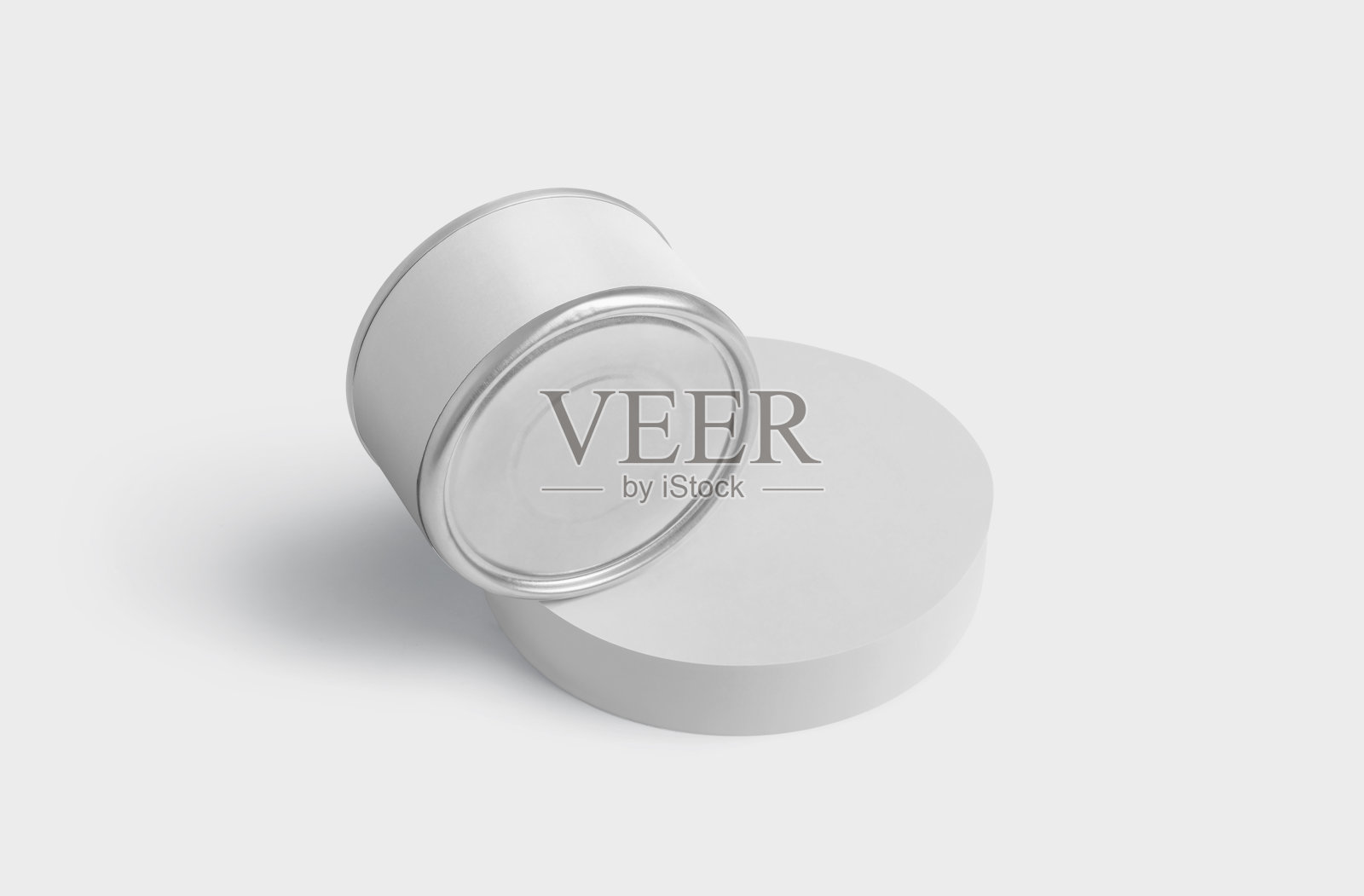 食品罐头模型3D渲染孤立的背景照片摄影图片