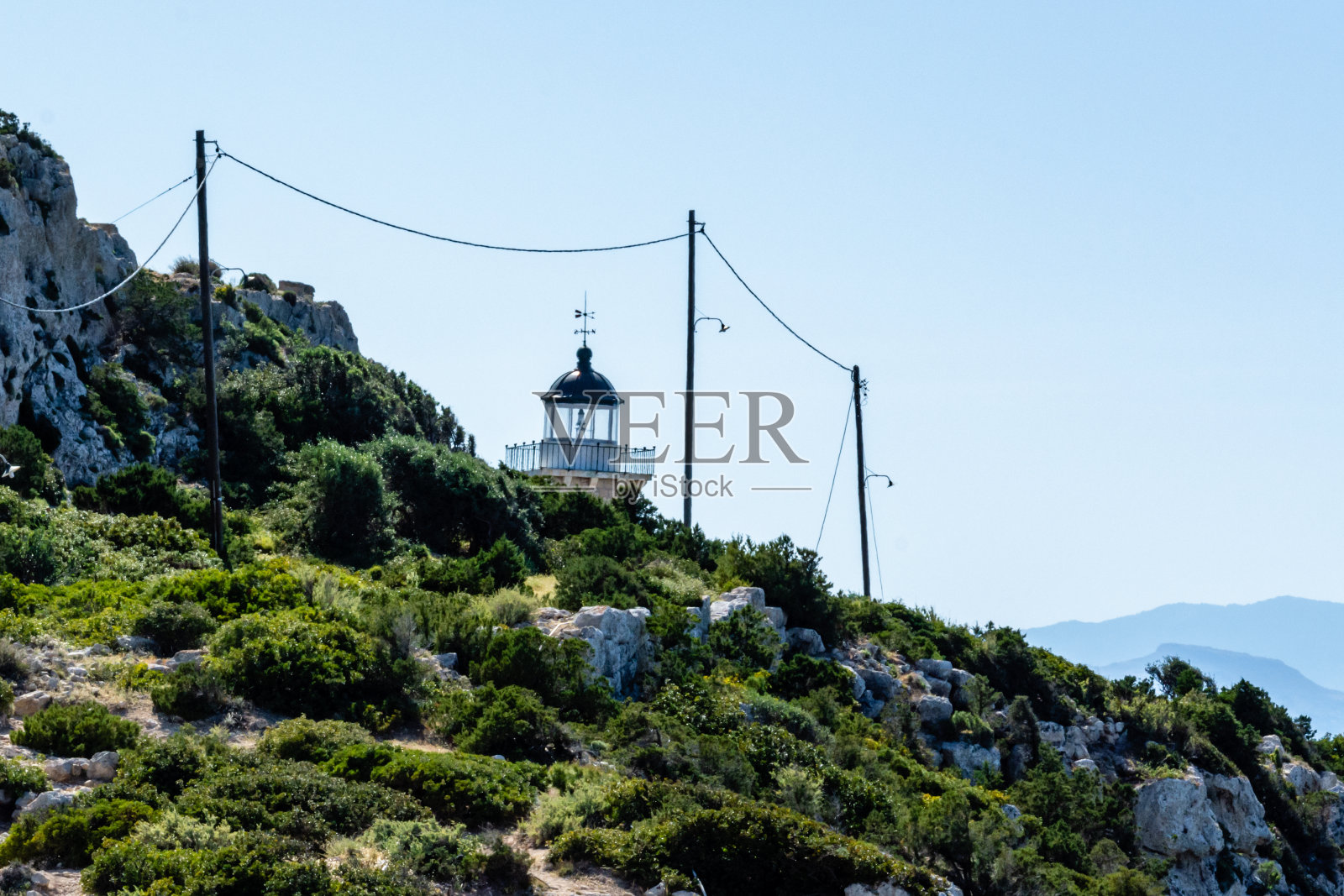 科林索斯城位于希腊。这是一个非常美丽的度假城市照片摄影图片