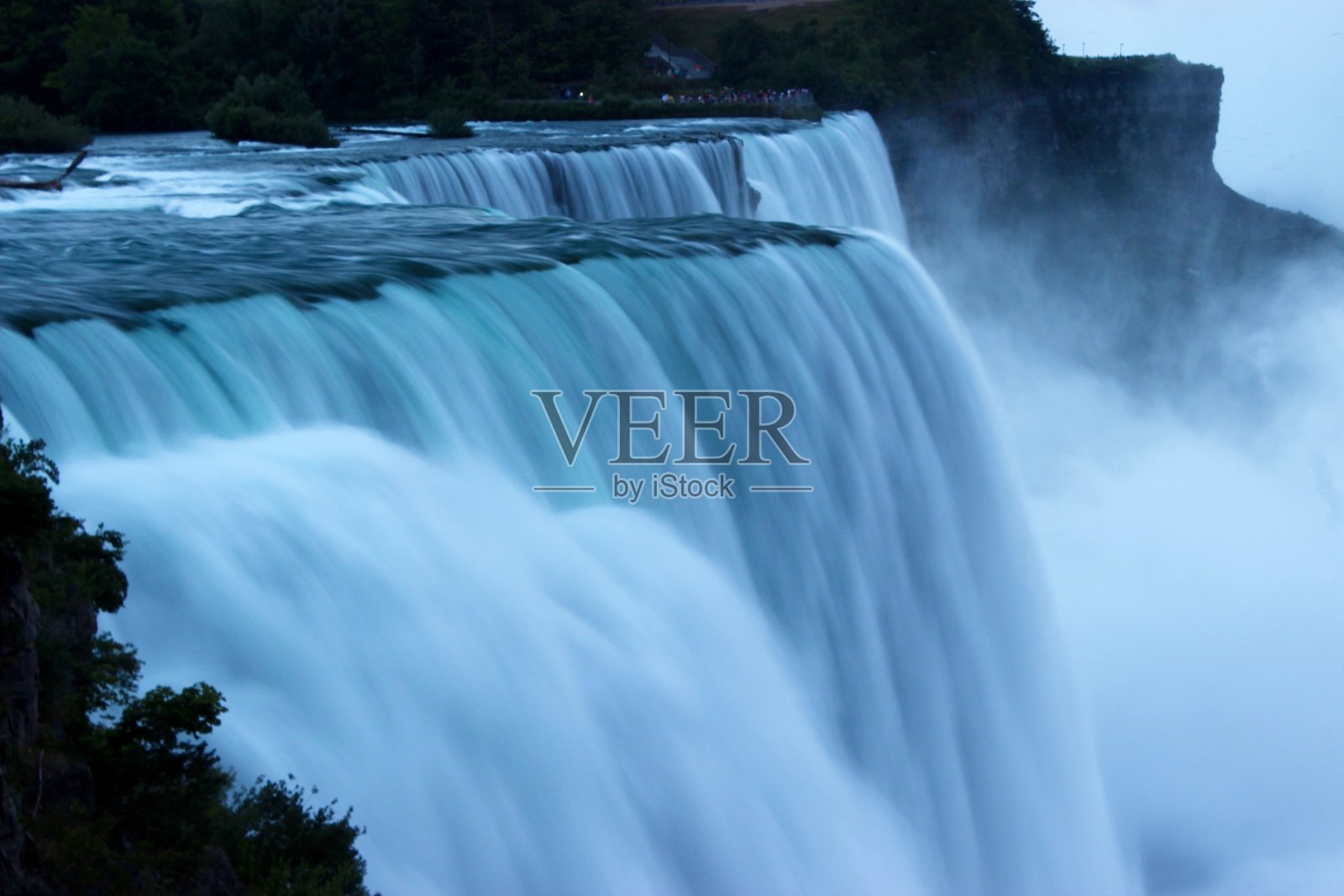 尼亚加拉瀑布黄昏照片摄影图片