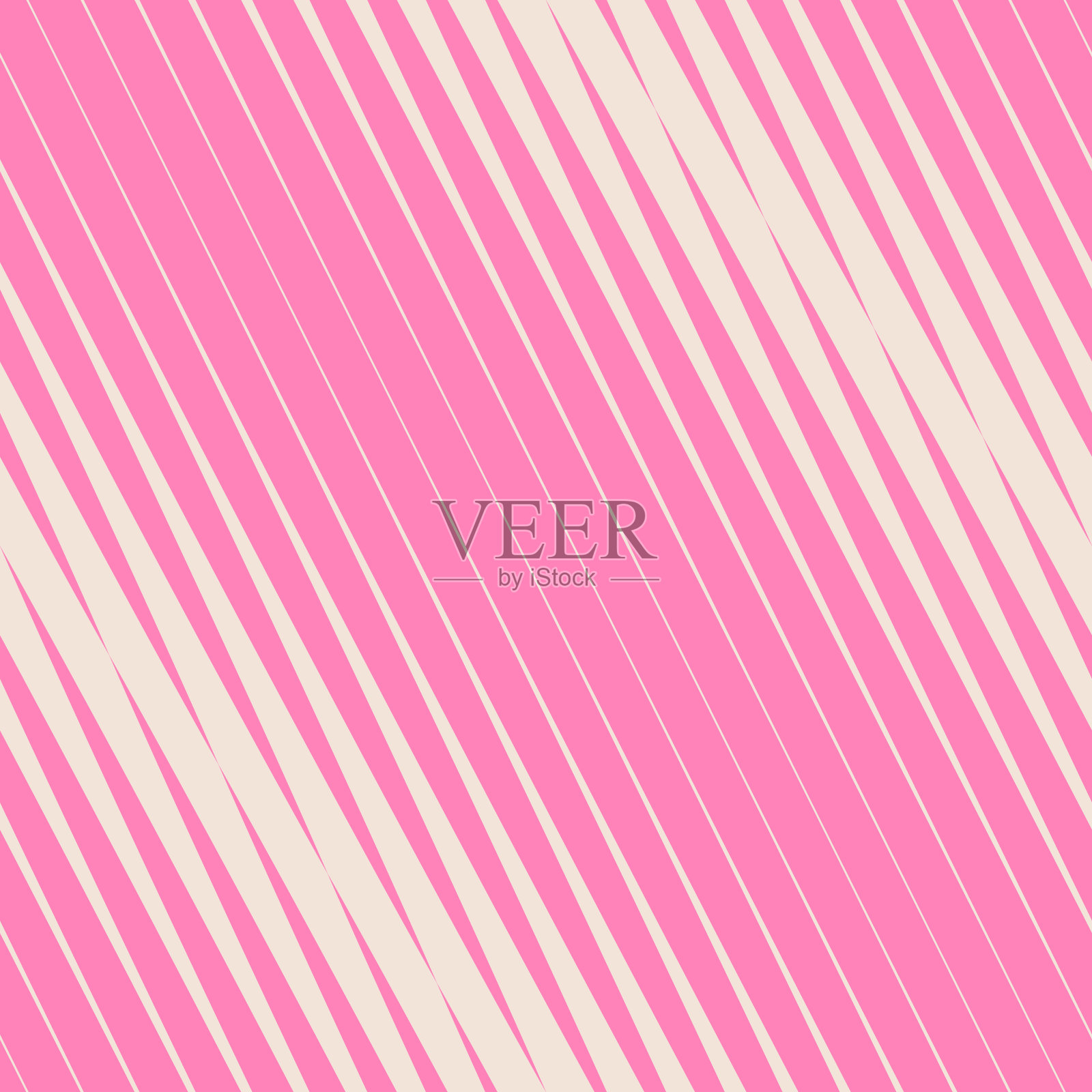 矢量热粉色几何无缝图案与对角线，条纹插画图片素材