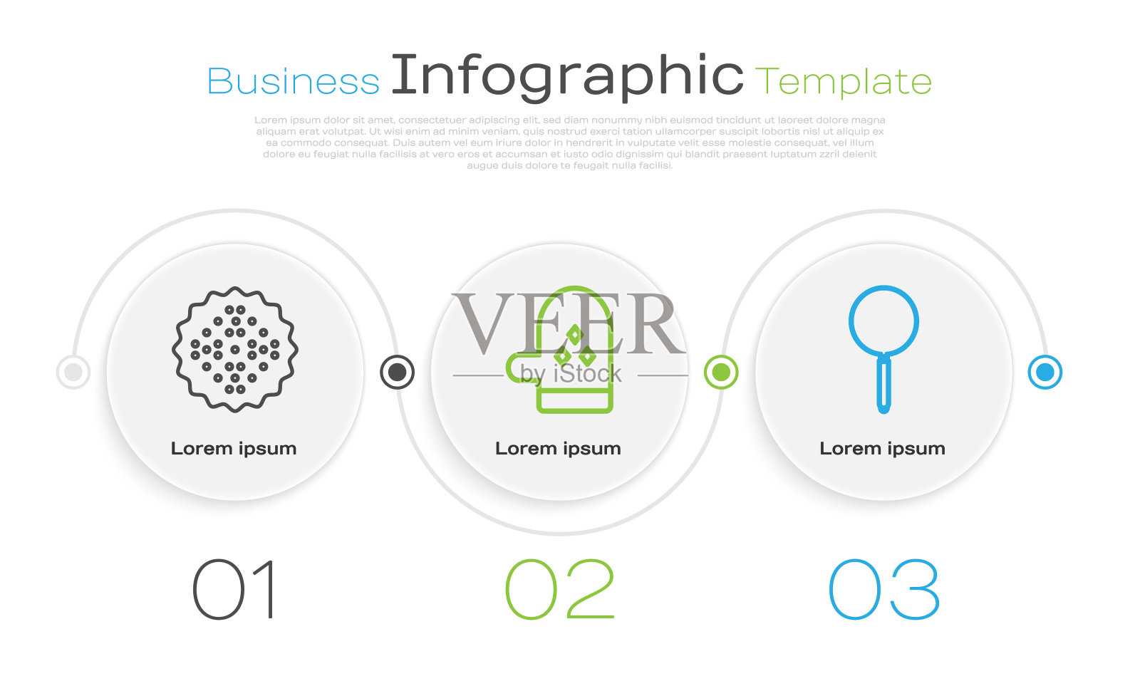 设定生产线饼干，烤箱手套和煎锅。业务信息图表模板。向量插画图片素材