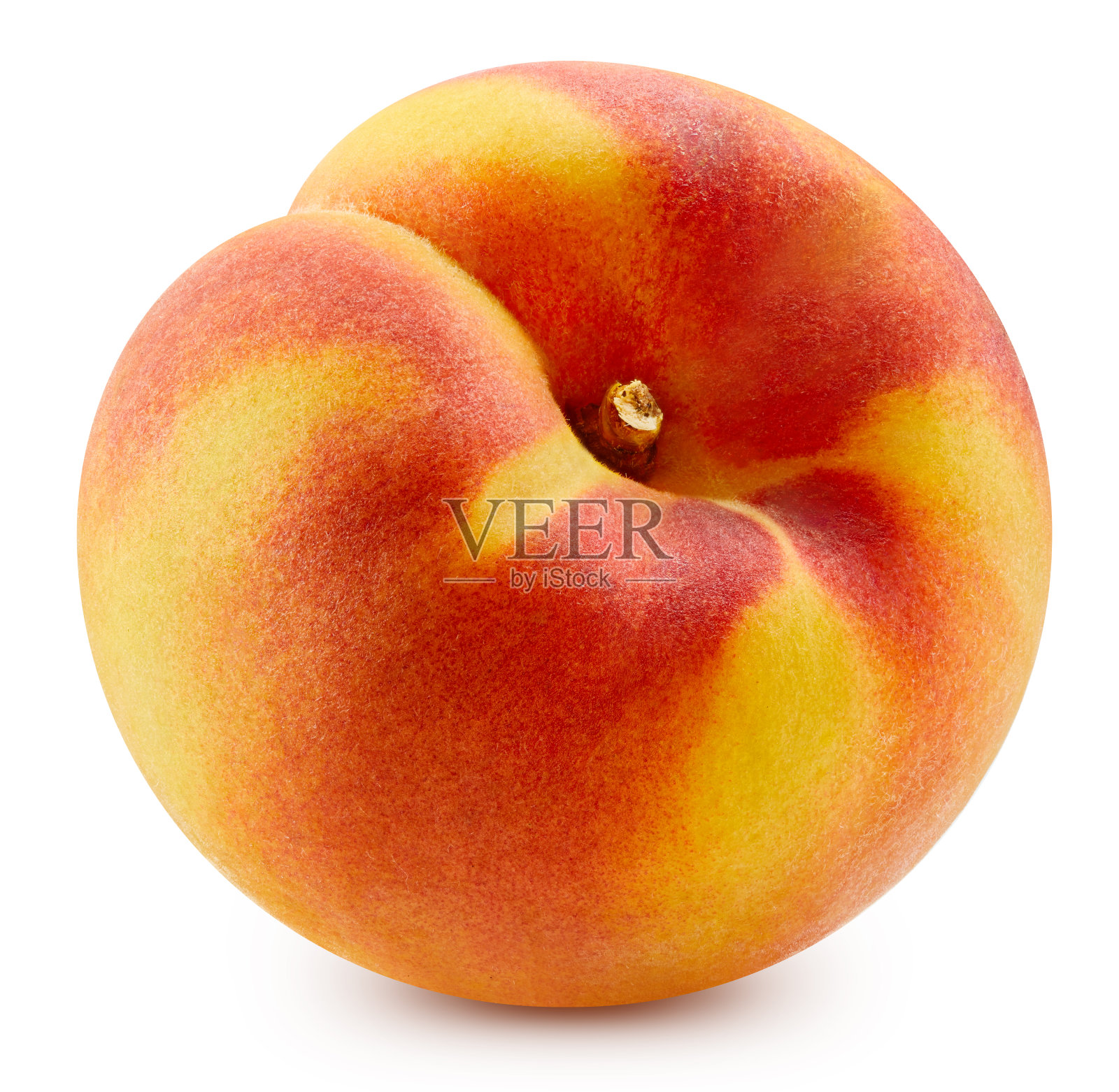 桃色孤立在白色背景上照片摄影图片