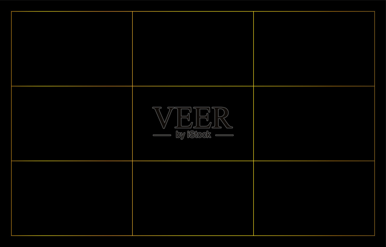 在设计中使用比例，等三分法插画图片素材