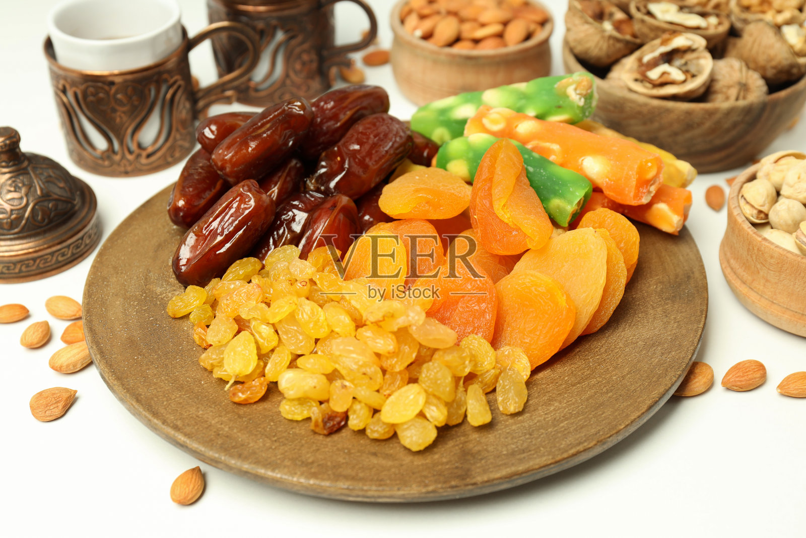 斋月卡里姆月的概念，近距离照片摄影图片