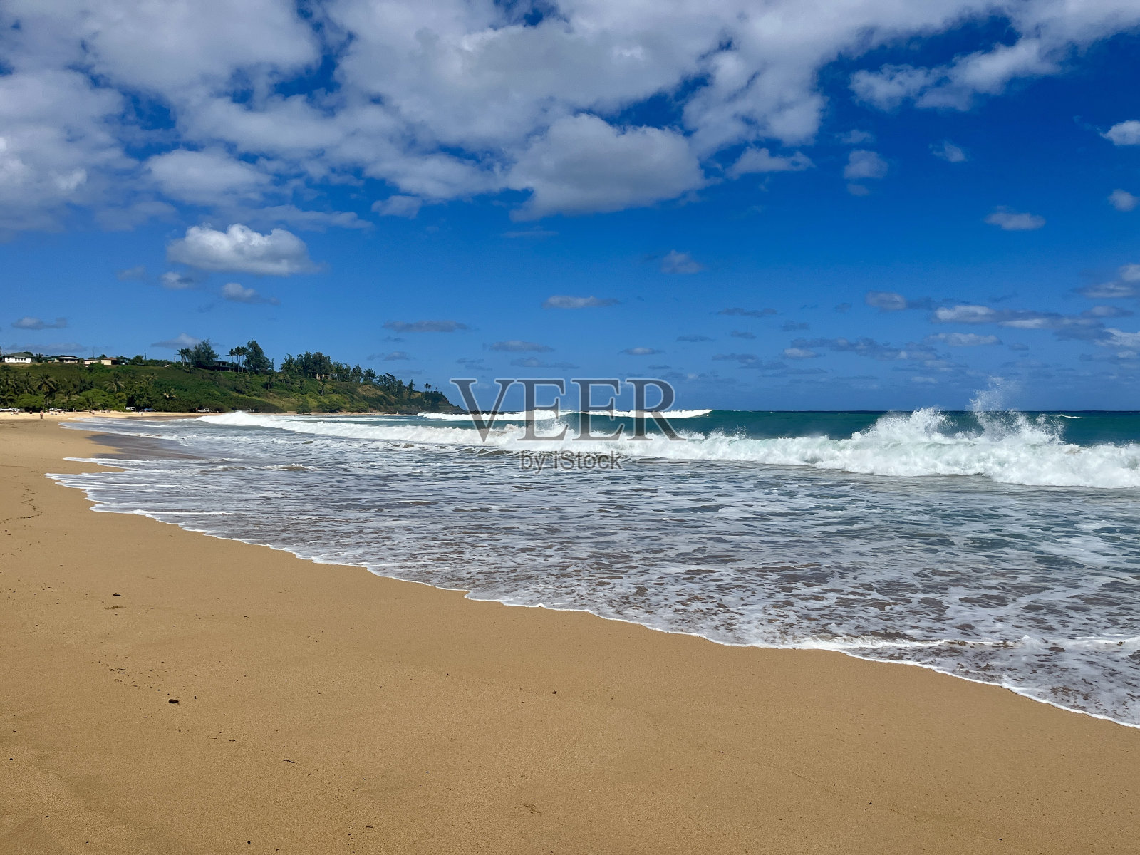 考艾岛海滩照片摄影图片