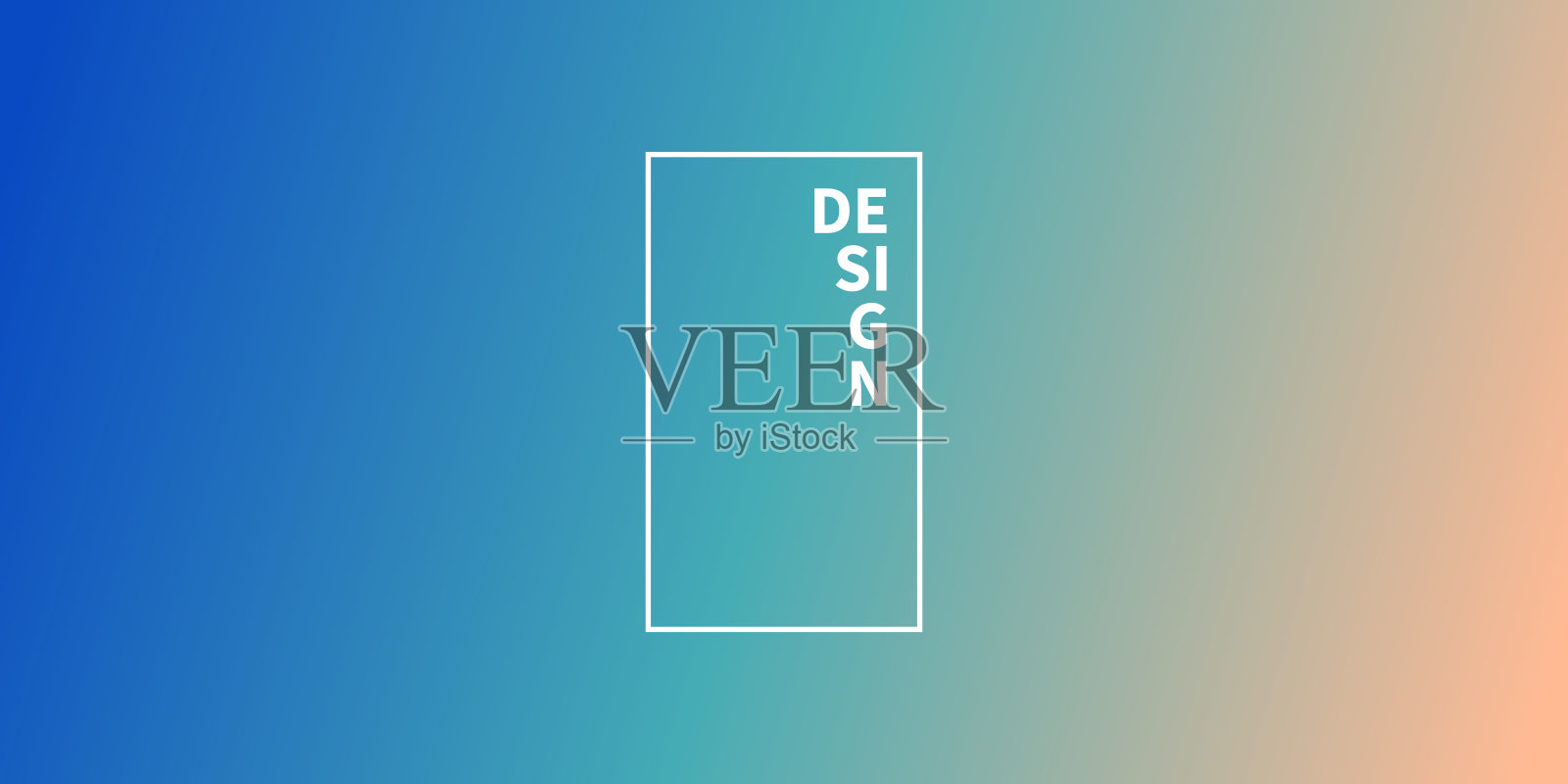 抽象模糊的背景-散焦的蓝色梯度插画图片素材