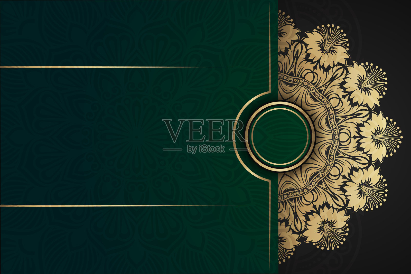 豪华的背景和横幅设计，适合设计模板的贺卡，明信片，邀请函，海报，传单。插画图片素材