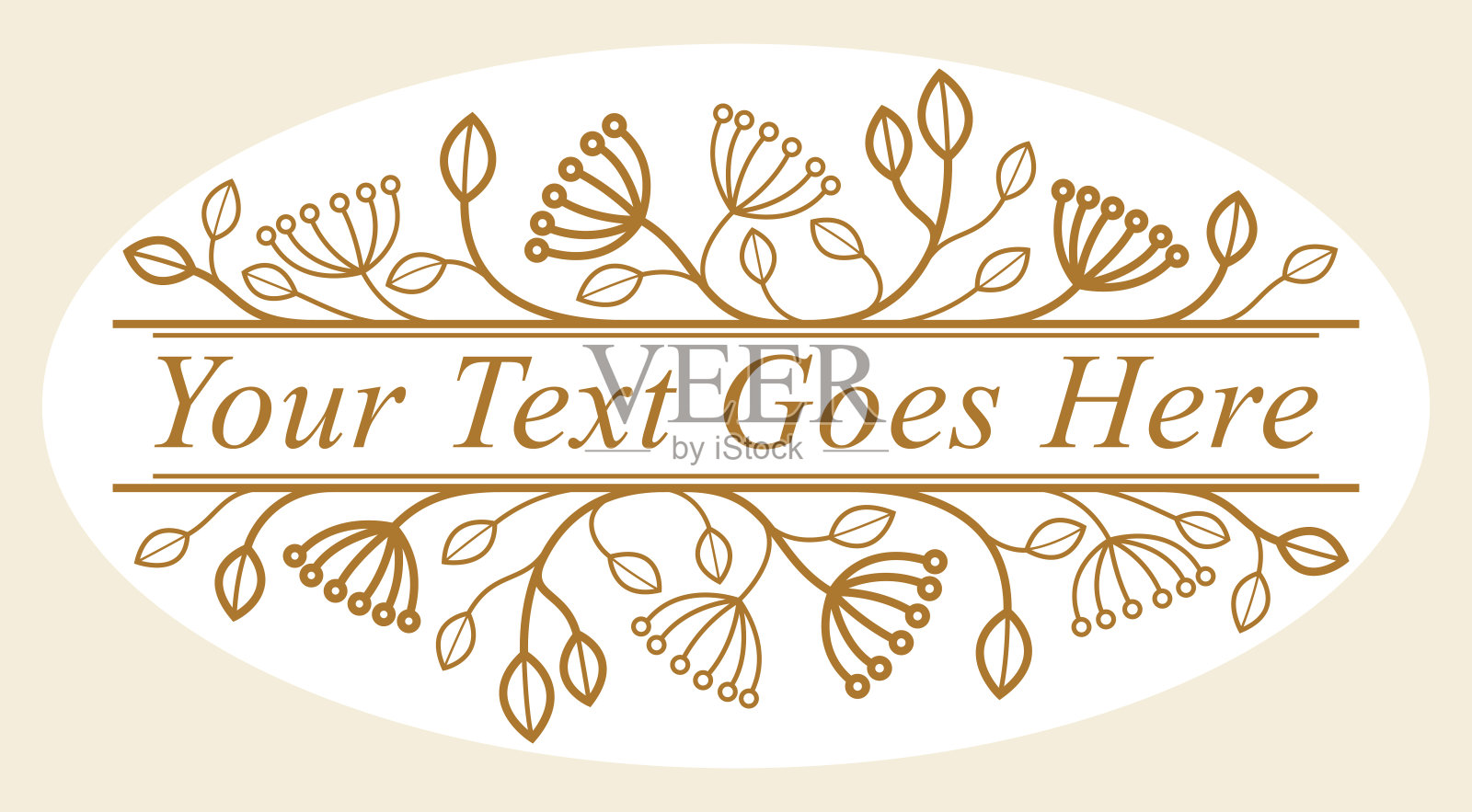 美丽的线性花卉矢量设计隔离在白色，树叶和树枝与浆果优雅的文字分隔边框元素布局，时尚风格经典标志，豪华复古图形。插画图片素材