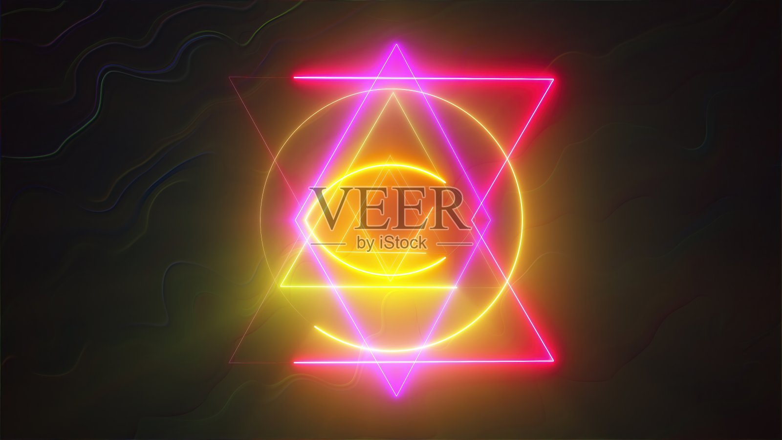 神奇霓虹灯照片摄影图片