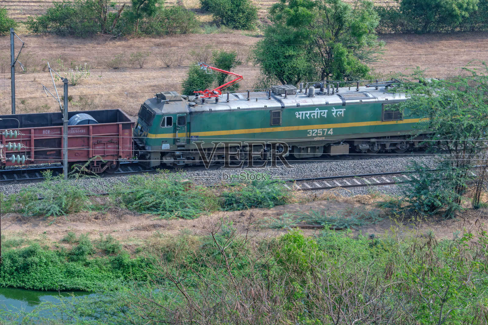 印度货运列车照片摄影图片