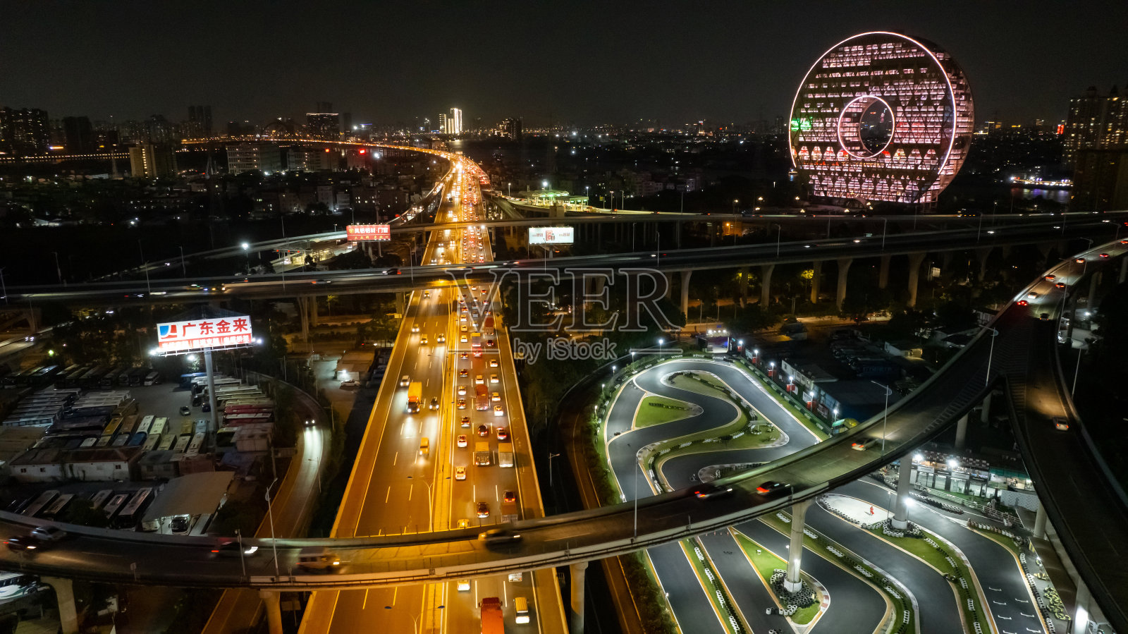 广州城市景观鸟瞰图照片摄影图片