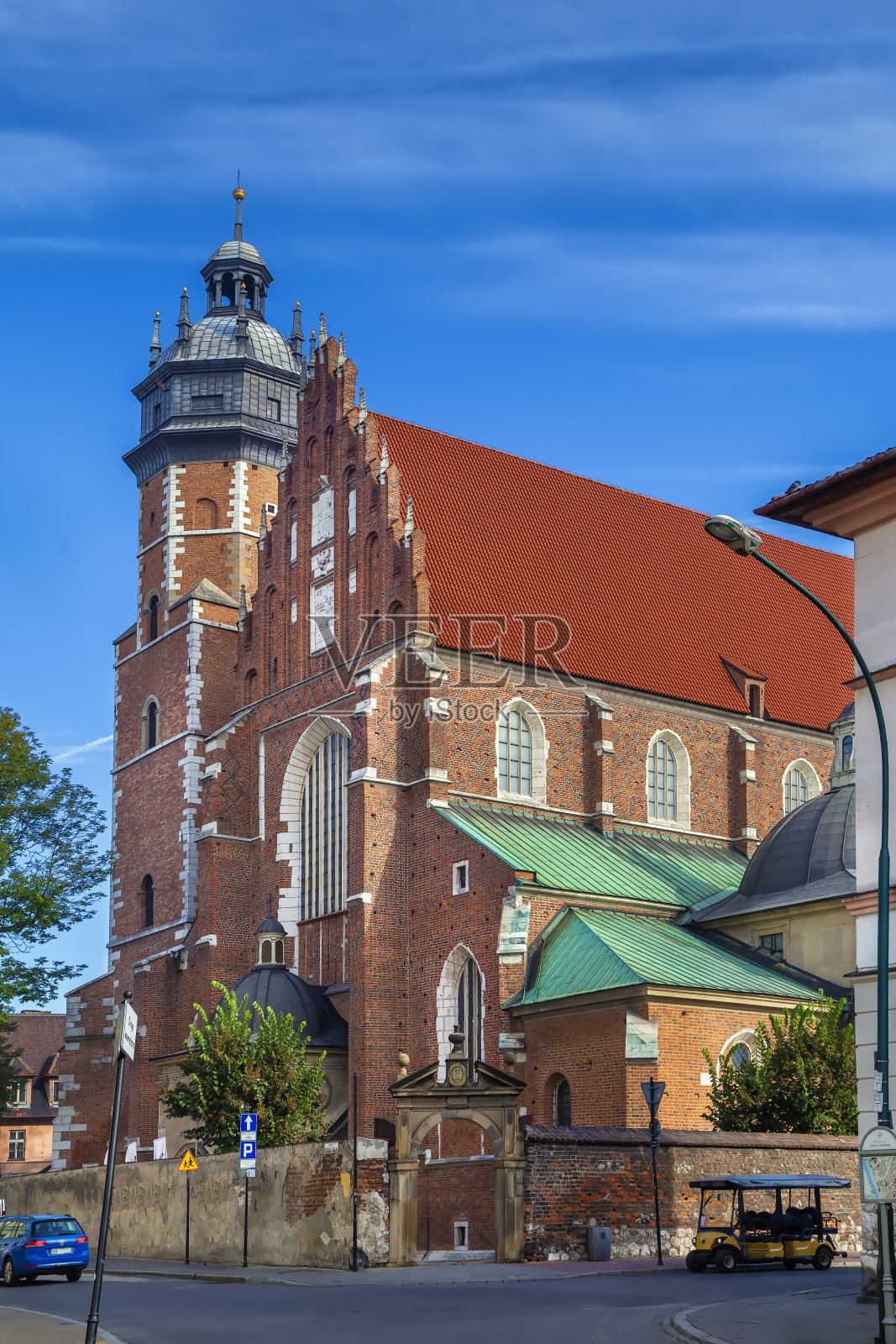 波兰克拉科夫的圣体基督教堂照片摄影图片