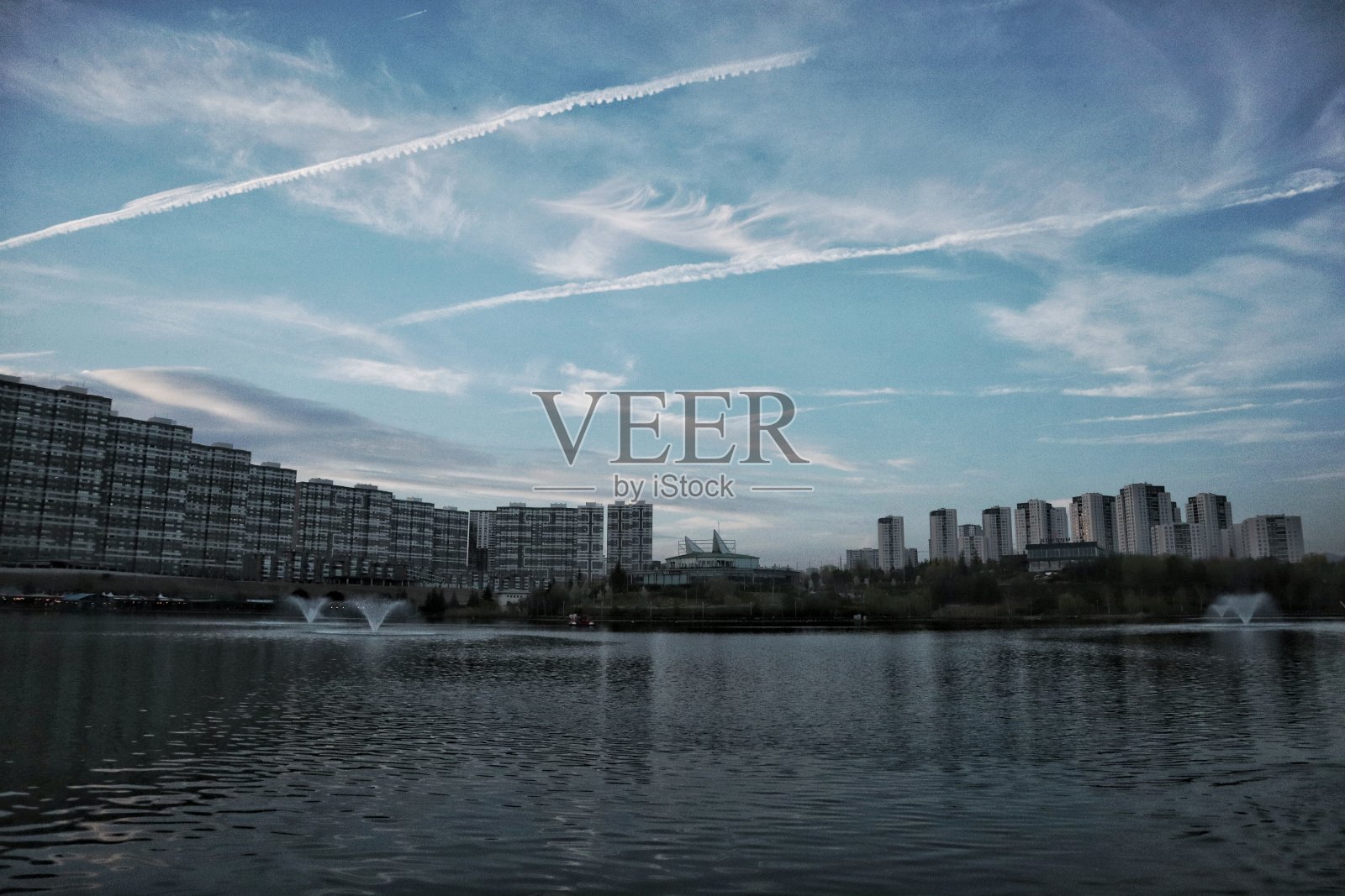 Goksu公园的蓝色时间照片摄影图片