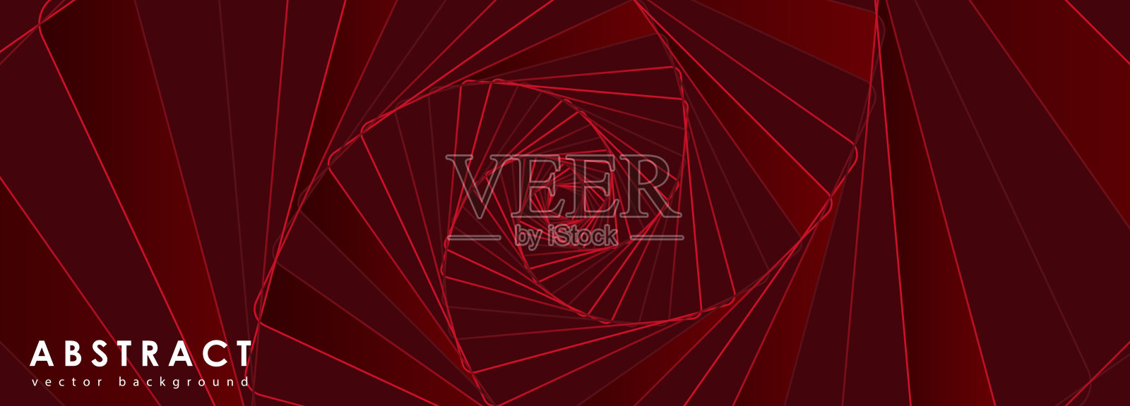 红色极简几何抽象矢量背景。抽象壁纸，封面设计，海报，横幅插画图片素材