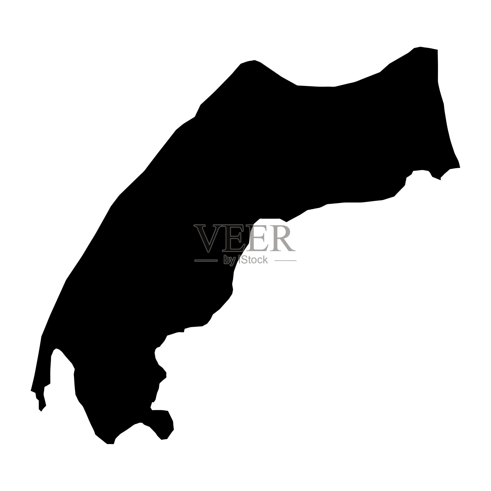 这个城市地图，丹麦的行政区划。矢量插图。插画图片素材