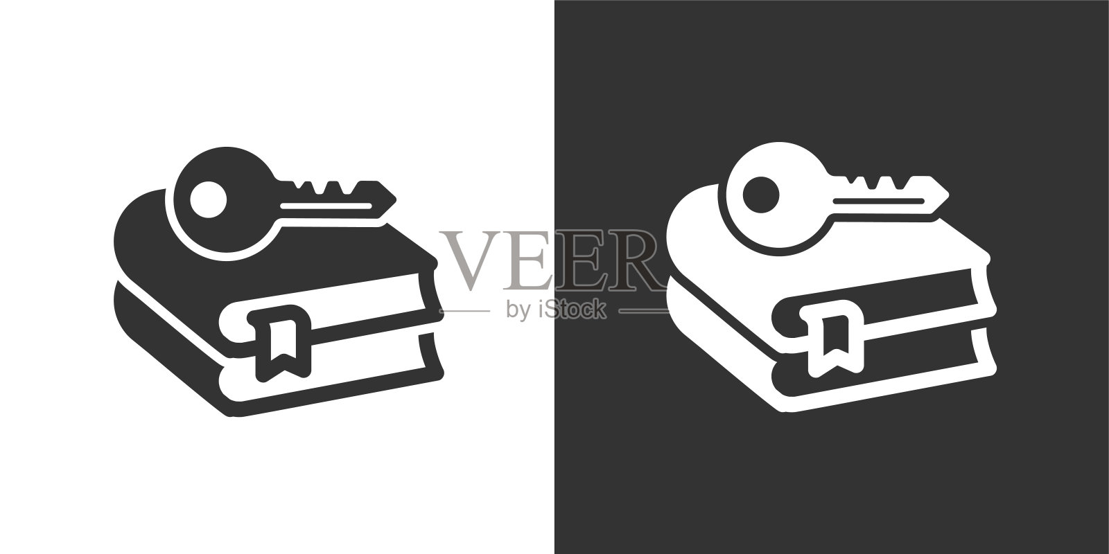 键保护和安全固体图标。包含数据，策略，规划，研究扎实的图标收集。矢量插图。网站设计、logo、app、模板、ui等插画图片素材