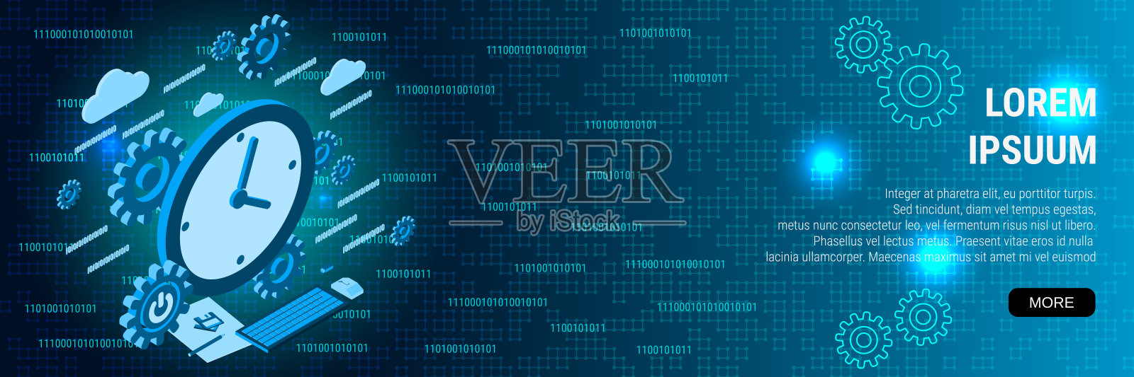 时间控制概念插画图片素材