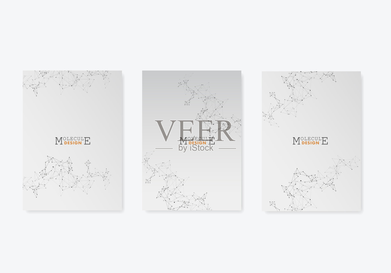 向量连接线和点。科技宣传册模板。每股收益10插画图片素材