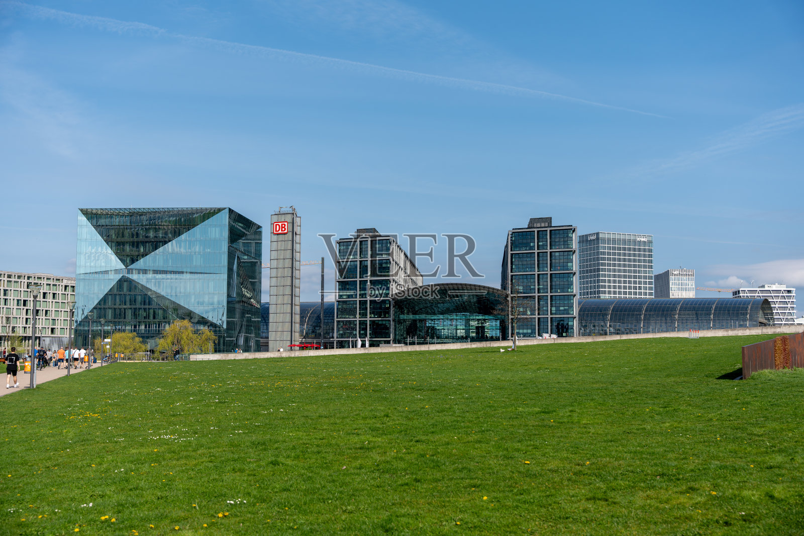 2024年4月6日,德国柏林。柏林主站大楼。照片摄影图片