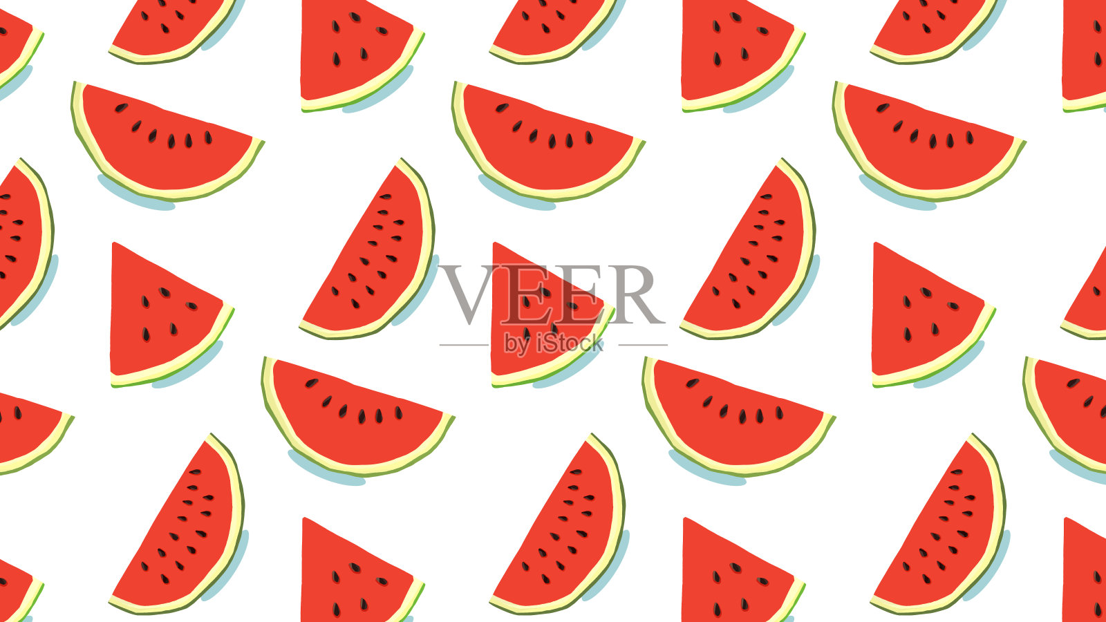 切片西瓜框架插画材料插画图片素材