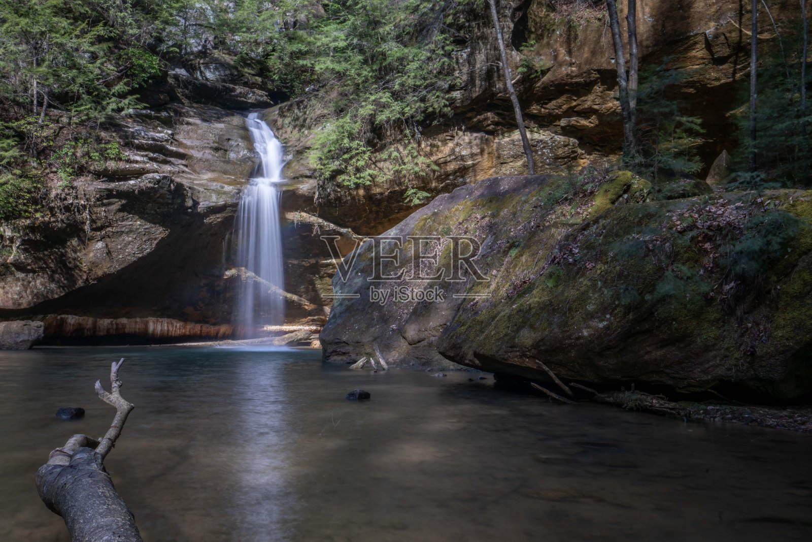下瀑布-霍金山州立公园照片摄影图片
