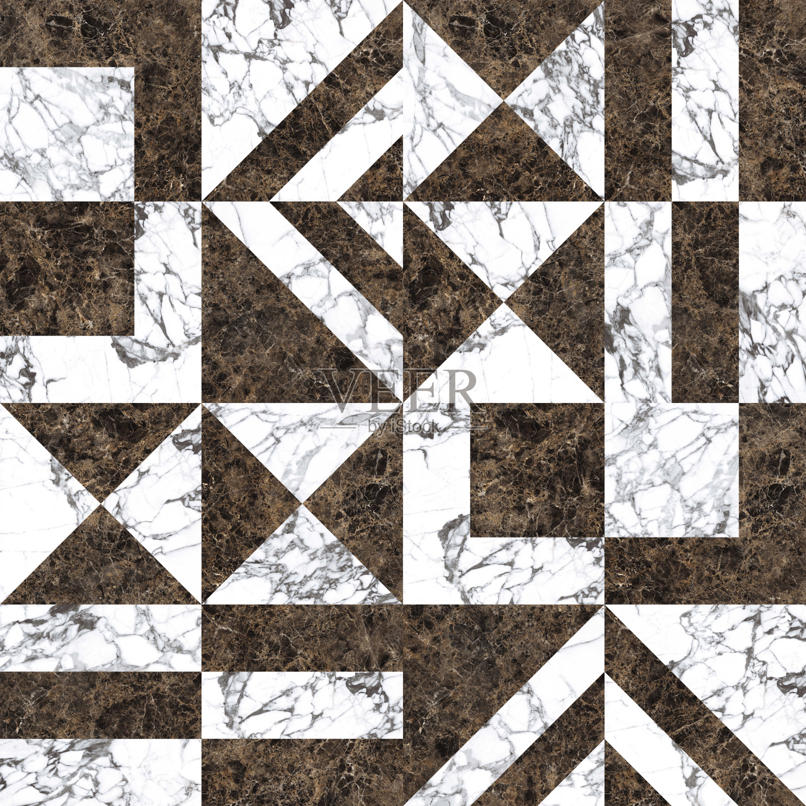 几何无缝装饰由木材，大理石，混凝土，水泥和石头。照片摄影图片