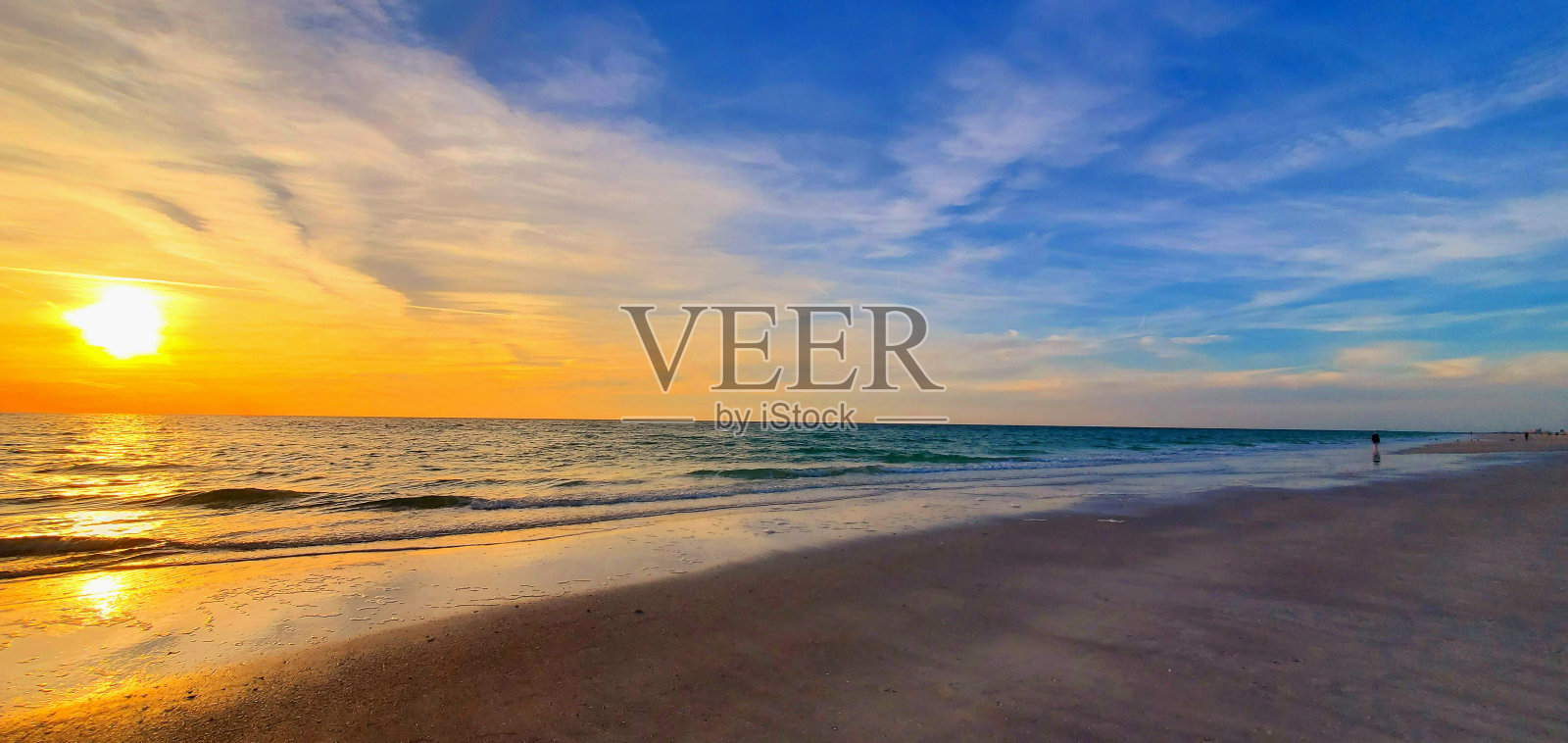 印第安岩石海滩，佛罗里达，日落4/7/2024照片摄影图片