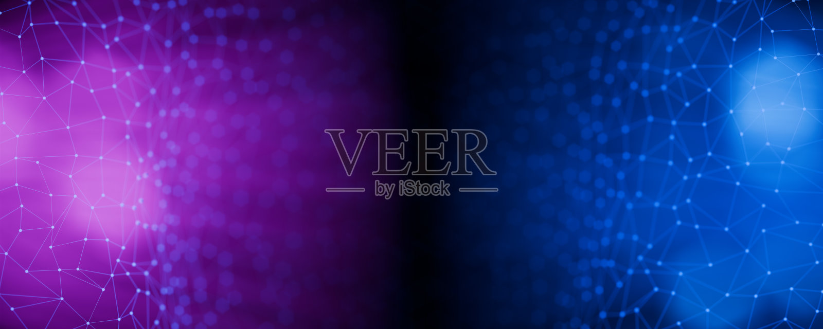 人工智能概念。大数据。零的信任。网络安全和数字数据保护技术的抽象概念。多边形，点和线的背景。背景数据。3 d渲染。照片摄影图片