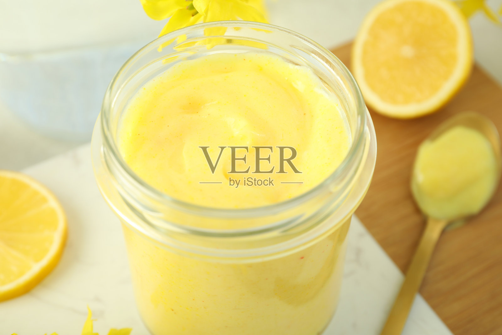 柠檬凝乳美味食物的概念照片摄影图片