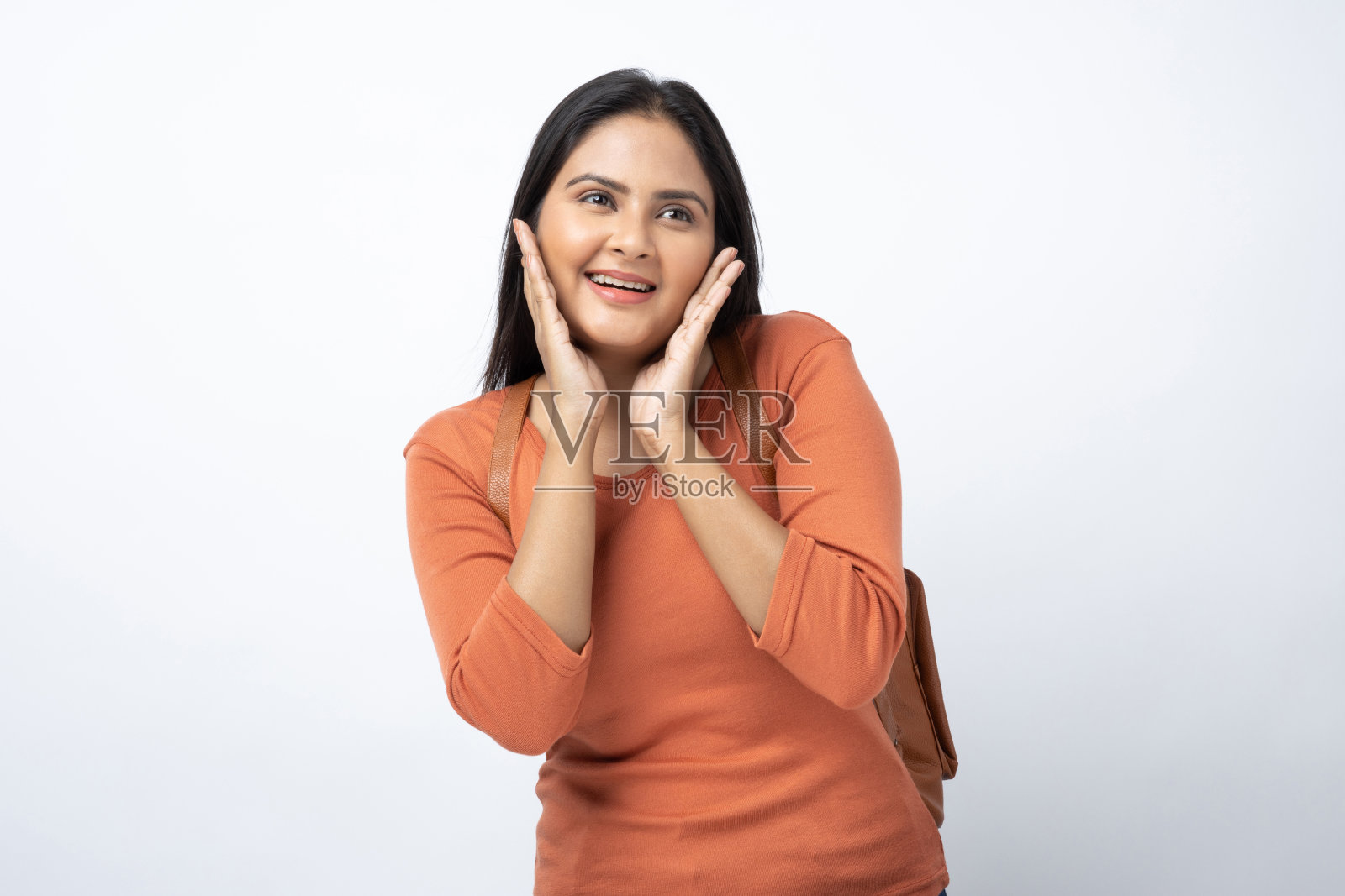 女大学生股票照片的肖像照片摄影图片