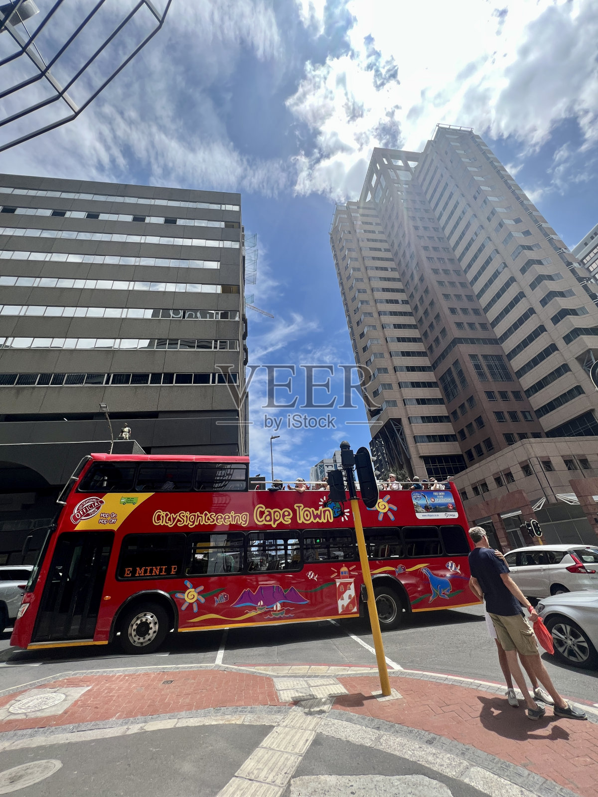 开普敦市中心的街道，南非照片摄影图片