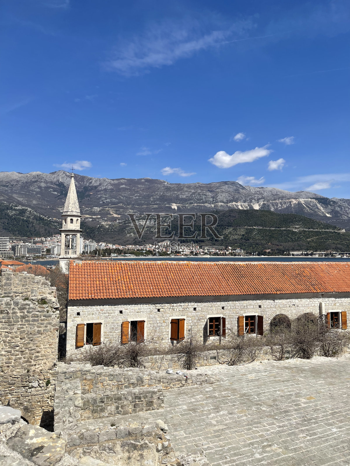 布德瓦古城。欧洲,黑山照片摄影图片