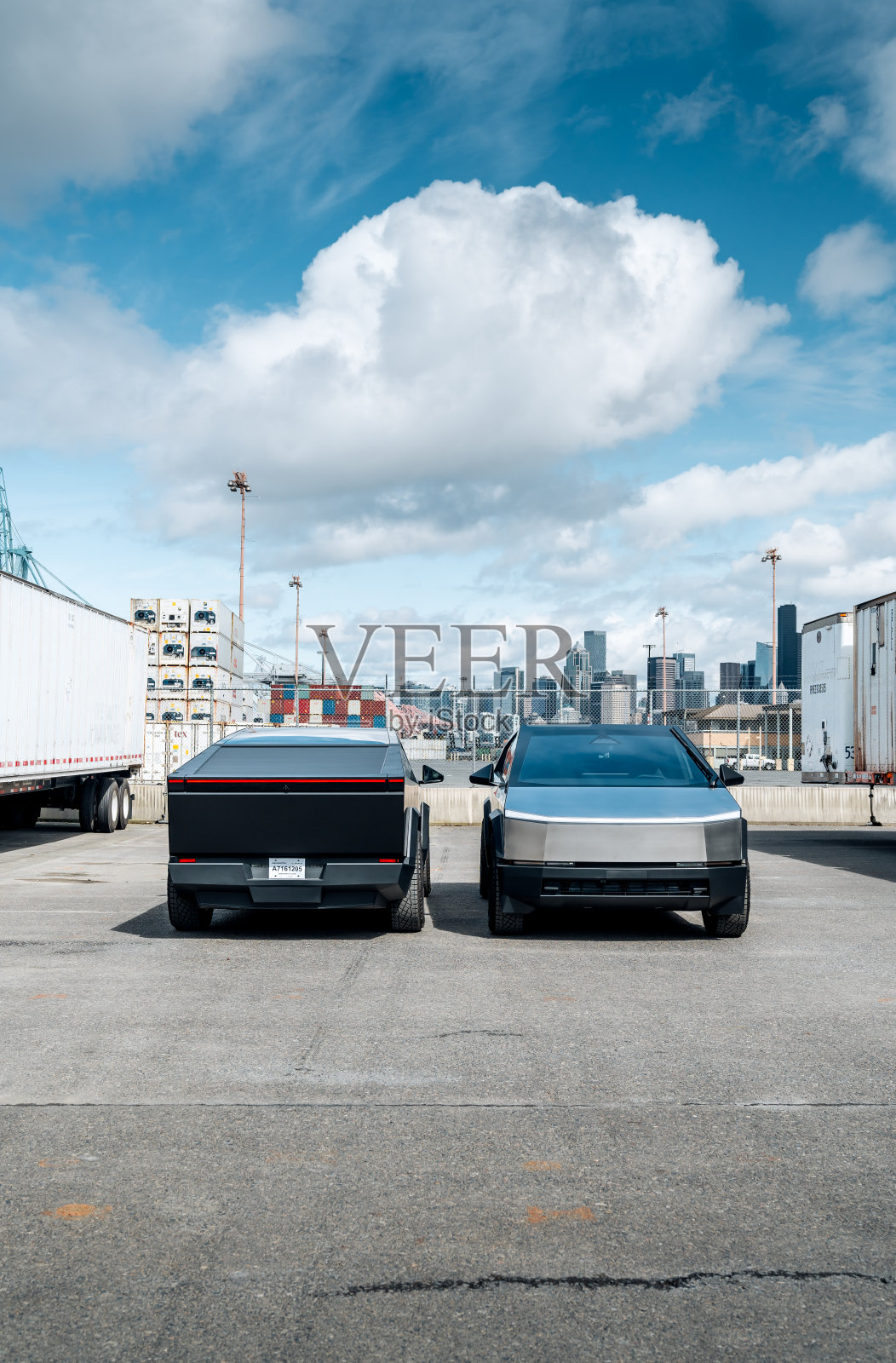 特斯拉赛博卡车照片摄影图片