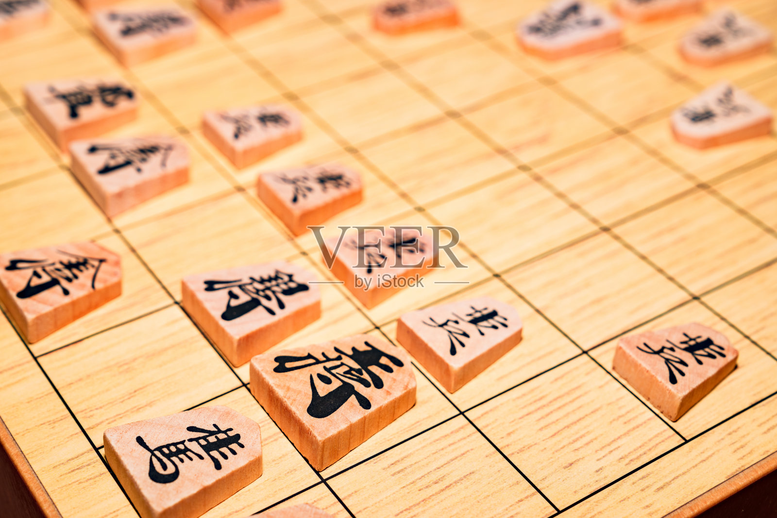 Shogi是一种传统的日本棋盘游戏照片摄影图片