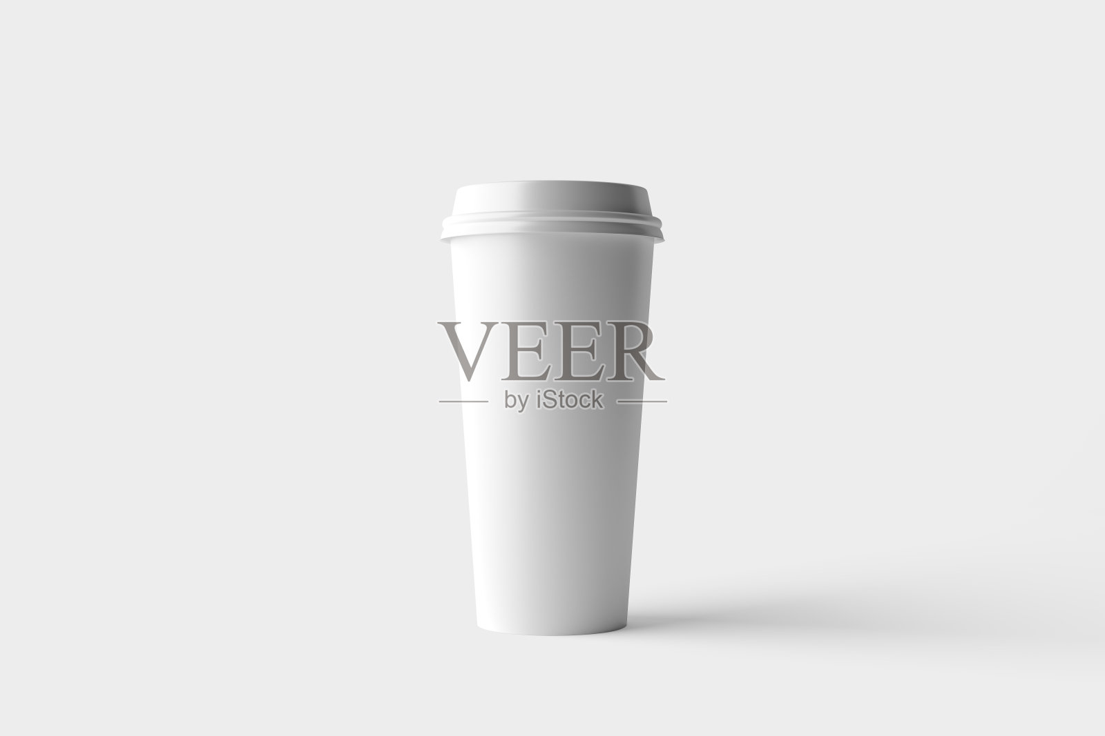 纸质咖啡杯模型3D渲染照片摄影图片