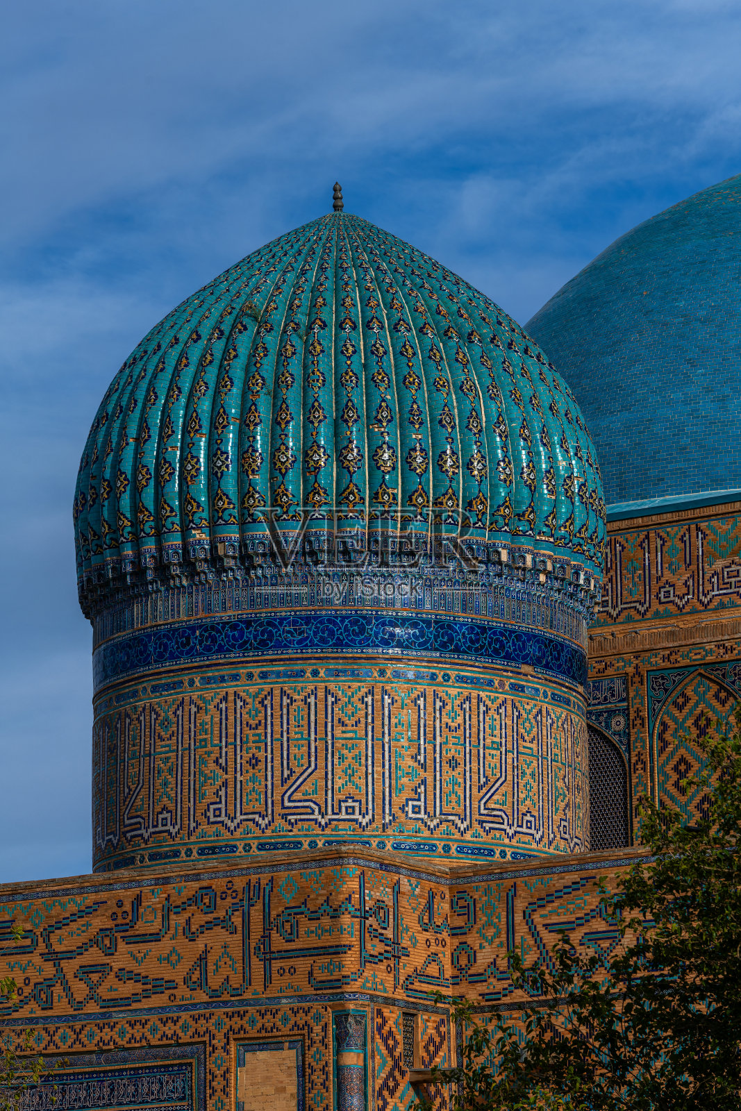 Khoja Akhmet Yassawi中世纪陵墓的圆顶照片摄影图片