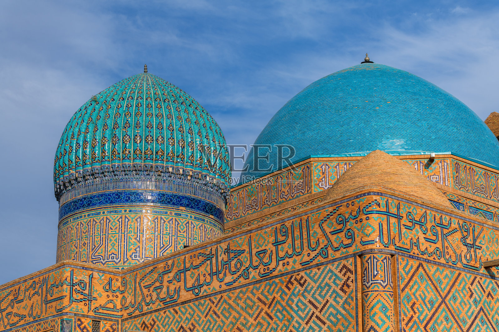 Khoja Akhmet Yassawi中世纪陵墓的圆顶照片摄影图片