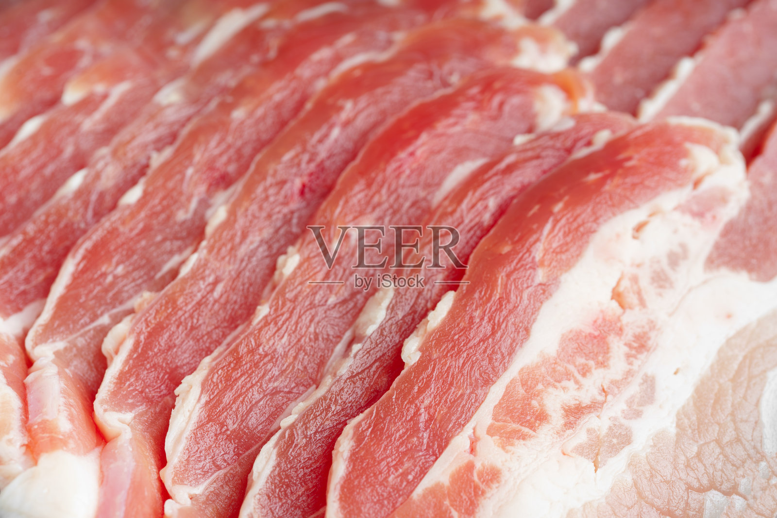 生猪肉五花肉肉质背景特写照片摄影图片