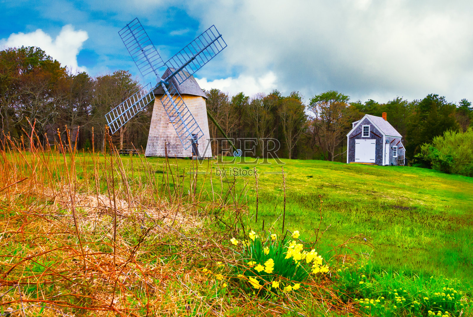 希金斯磨坊的春天照片摄影图片