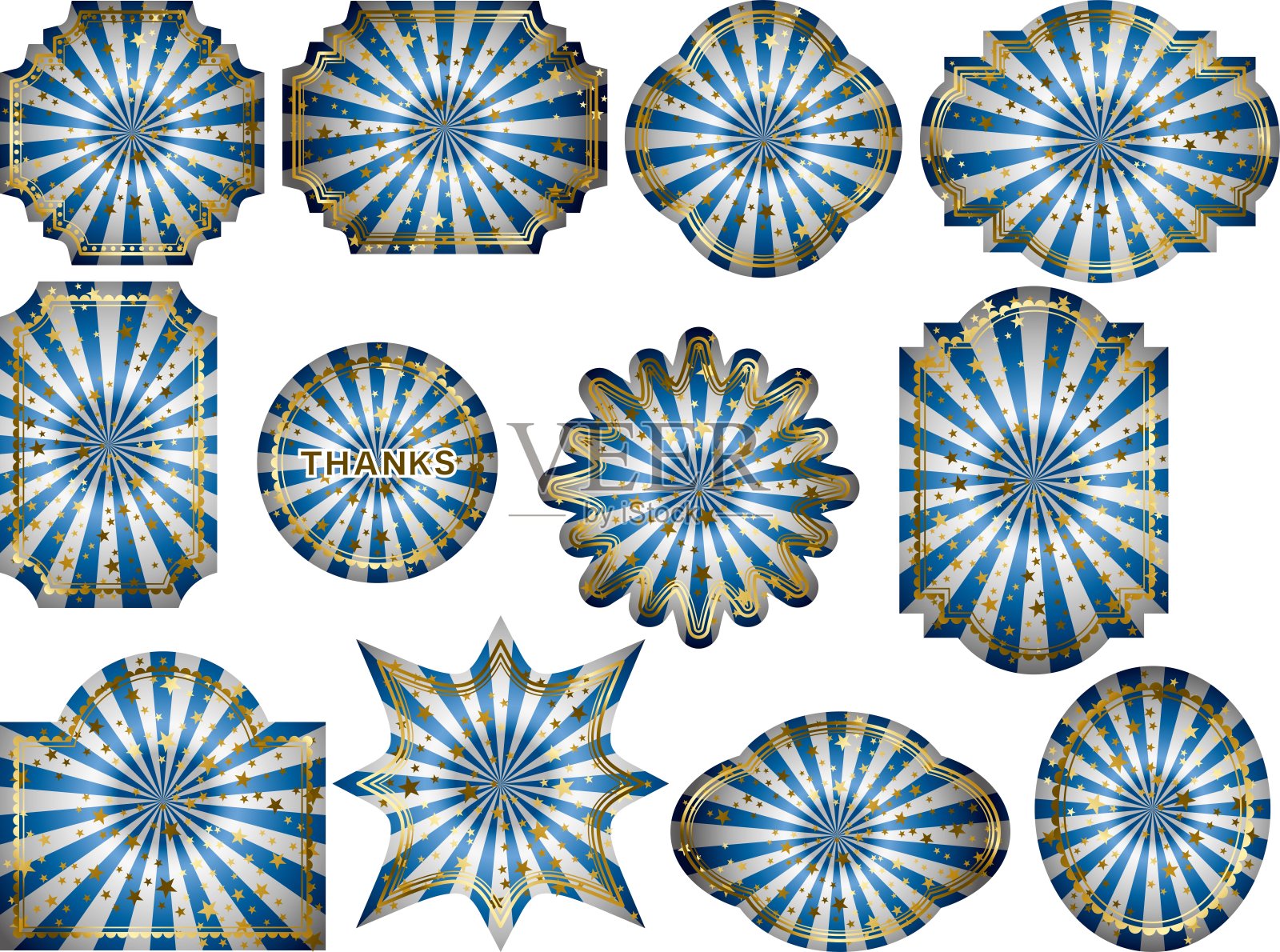 标签光晕5插画图片素材