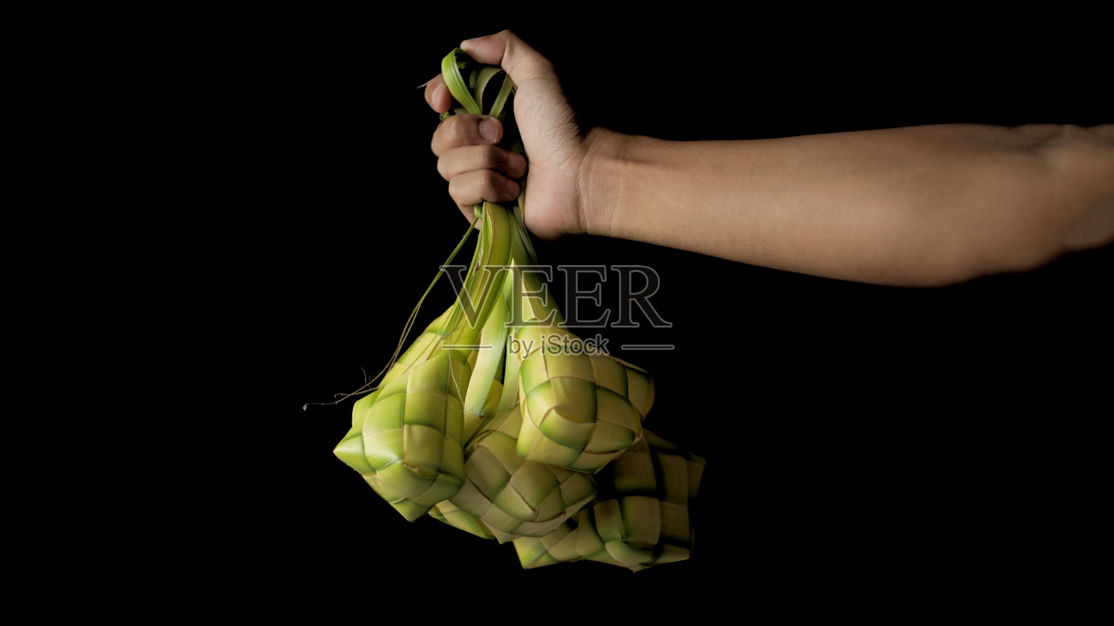 Ketupat袋:传统的印尼菜照片摄影图片