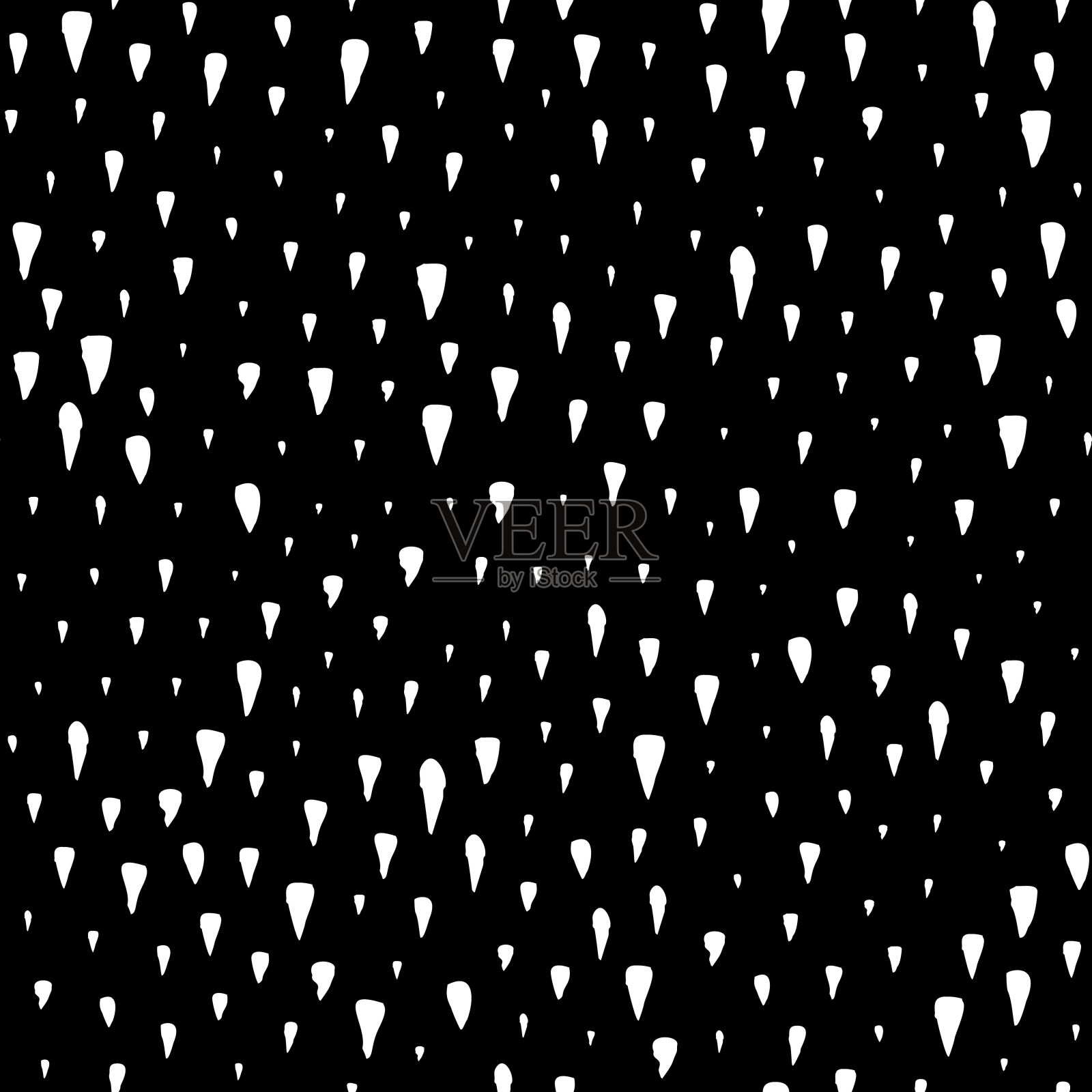 无缝图案与笔触插画图片素材