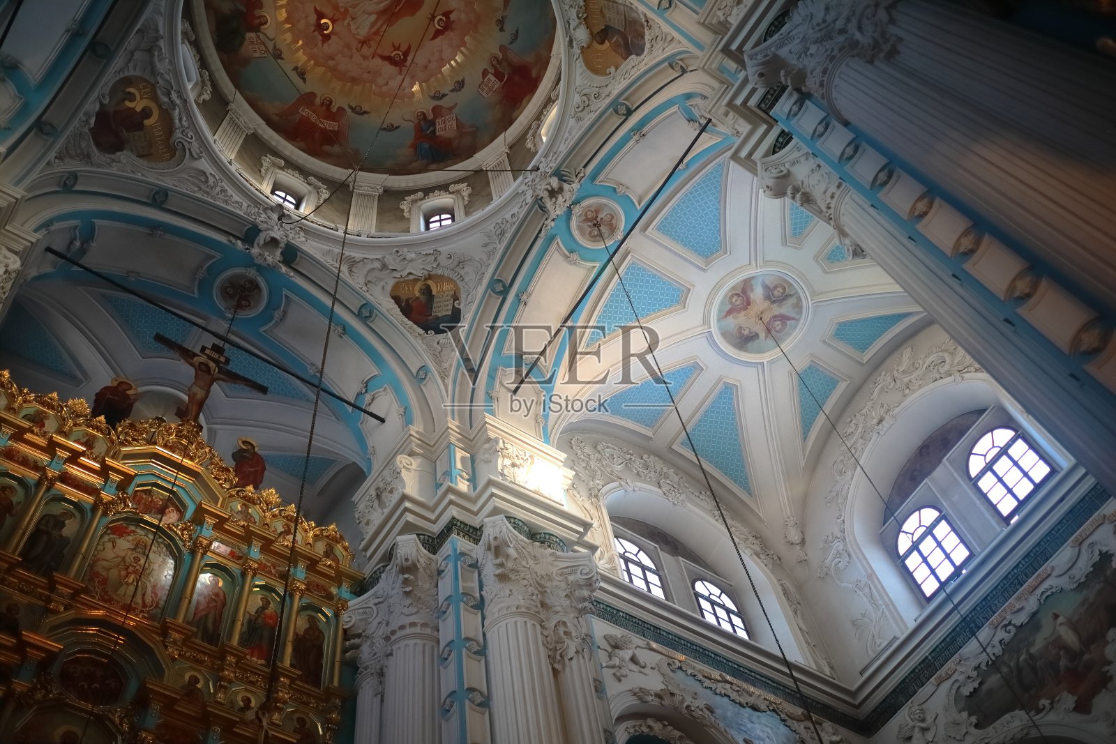 2024年3月3日，俄罗斯莫斯科地区伊斯特拉区。新耶路撒冷修道院。照片摄影图片